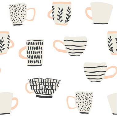 İskandinav tarzı cups ile Seamless modeli