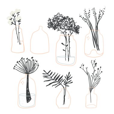 Vektör dizi farklı hygge hediye kutusu