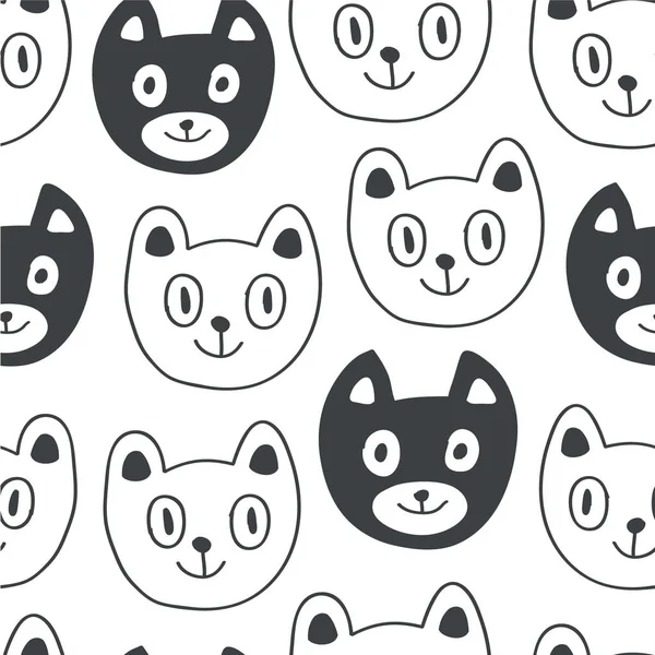 El komik kediler kroki bir tarzda çekilmiş.