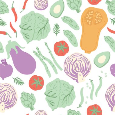 İle Seamless Modeli el çekilmiş sebze