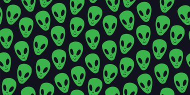 Uzaylılar elleri ufo ile çocukça sorunsuz desen
