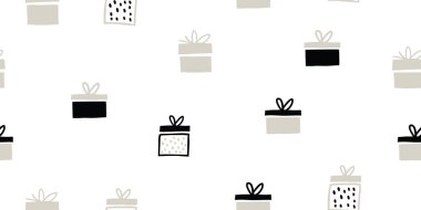 minimalist hediye kutuları ile sorunsuz desen