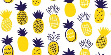 Renkli minimalist ananas desen