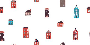 Kusursuz desen, el yapımı İskandinav evleri.