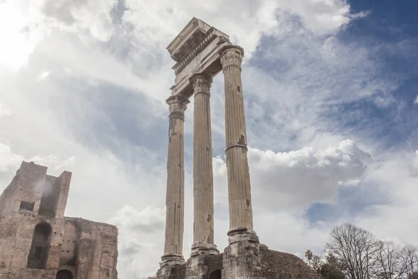 Pollux Tempel Het Romeinse Forum — Stockfoto