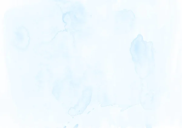 Μαλακό Λευκό Μπλε Αφηρημένη Υδατογραφία Τέχνη Χέρι Ζωγραφική Για Την — Φωτογραφία Αρχείου