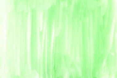 Yeşil sulu boya lekeleri parlak arka plan. Sanat el fırça sıçrama boyalı.