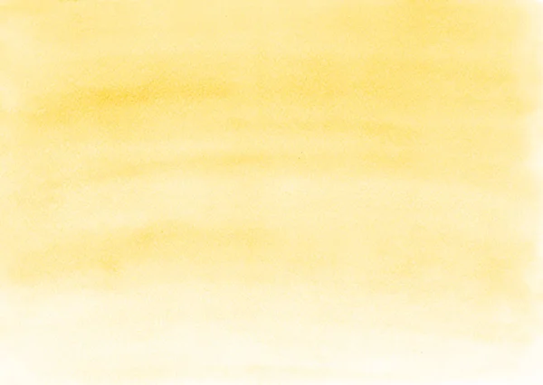 Gele Achtergrond Met Kleurovergang Aquarel Getekend Met Een Penseel Textuur — Stockfoto