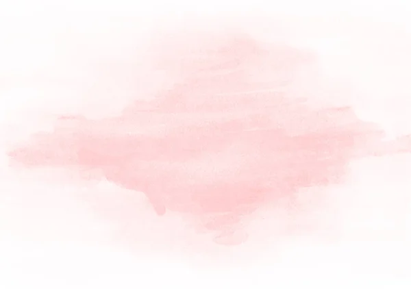 Soft pink watercolor stain is smeared on a homogeneous background. Background for banners, advertisements, business cards, invitations.