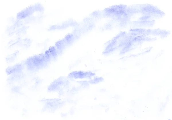 Fondo Acuarela Azul Blanco Textura Suave Salpicadura Tinta Pastel — Foto de Stock