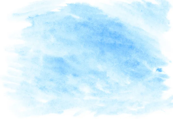 Blue Diffused Watercolor Stain Abstract Textured Background Space Your Own — Stock Photo, Image