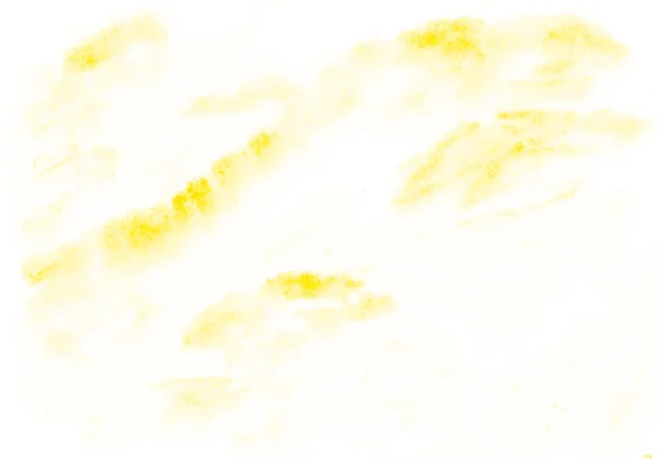 Aquarelle Jaune Blanc Fond Texture Douce Pastel Éclaboussure Encre — Photo