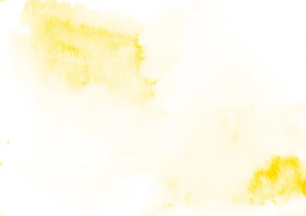 Image Fond Aquarelle Jaune Abstraite Avec Une Éclaboussure Liquide Peinture — Photo