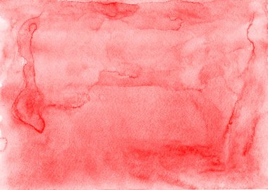 Bir yandan bir kağıt doku kırmızı sulu boya kökenli. Bir tuval veya metin, tasarım, dekoratif unsur için şablon olarak.