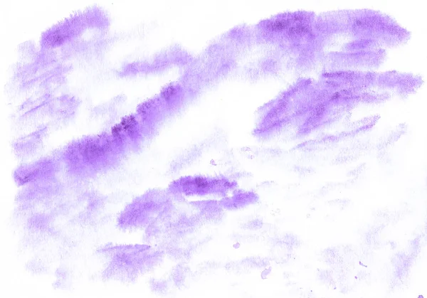 Mor Beyaz Suluboya Arka Plan Yumuşak Pastel Mürekkep Sıçramak Doku — Stok fotoğraf