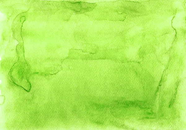 Абстрактный Зеленый Акварельный Фон Руки Бумажной Текстуре Качестве Холста Шаблона — стоковое фото
