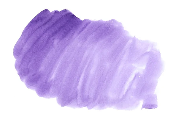Abstraktní Izolované Purple Akvarel Skvrn Povrchu Papíru Akvarelu Splash Šablony — Stock fotografie