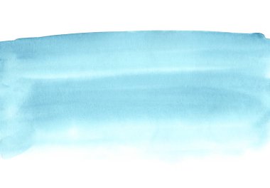Beyaz deniz mavi sulu boya leke arka plan el boyalı