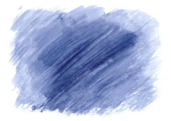 Fundo Aquarela Azul Isolado Textura Papel Branco Para Texto Tag — Fotografia de Stock