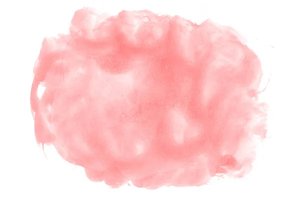 白い背景のピンクの抽象的な水彩は 紙の質感のしぶきの色 それは手描き — ストック写真