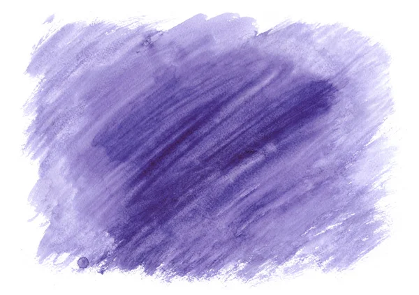 Violet Aquarel Achtergrond Geïsoleerd Wit Papier Textuur Voor Tekst Tag — Stockfoto