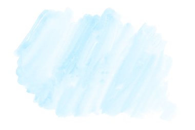 Yumuşak ışık mavi el suluboya şekli arka plan tasarımınız için çizilmiş