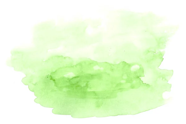 Aquarelle Verte Fond Design Horizontal Peint Sur Papier Aquarelle Spéciale — Photo