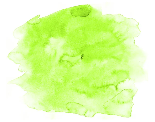 Textura Color Verde Claro Acuarela Abstracta Sobre Lienzo Papel Ilustración — Foto de Stock