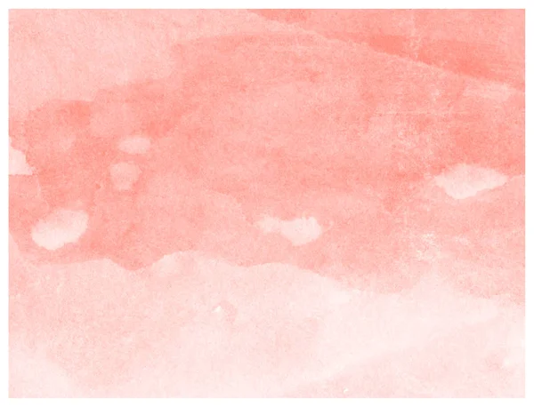 コーラルピンクの水彩画の抽象芸術的な質感の背景 — ストック写真