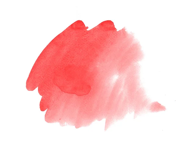 Textura pintada de rojo con mancha de acuarela — Foto de Stock