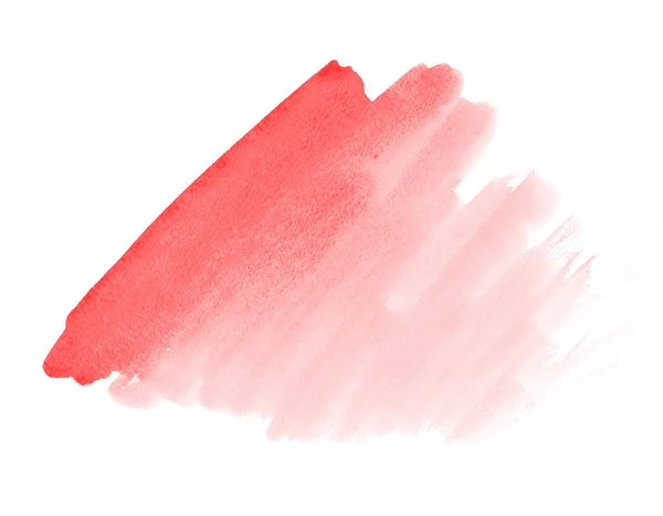 Vermelho aquarela pintar mancha espaço — Fotografia de Stock