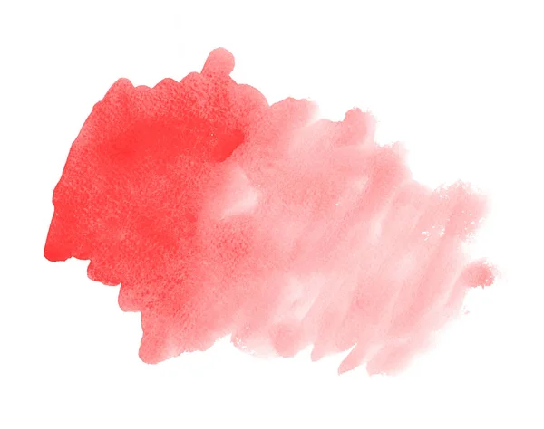 Abstrait rouge aquarelle coups de pinceau peint fond — Photo