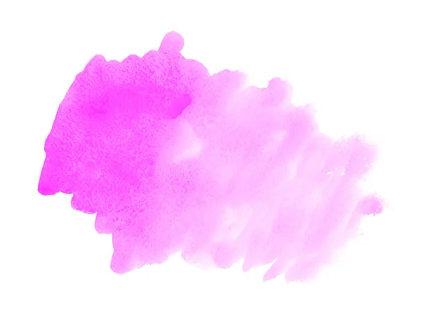 Абстрактні штрихи акварельних пензлів Фуксія пофарбований фон — стокове фото