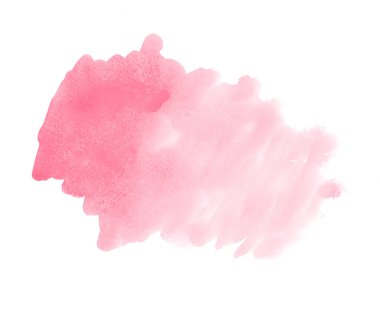 Soyut pembe suluboya fırça darbeleri boyalı arkaplan