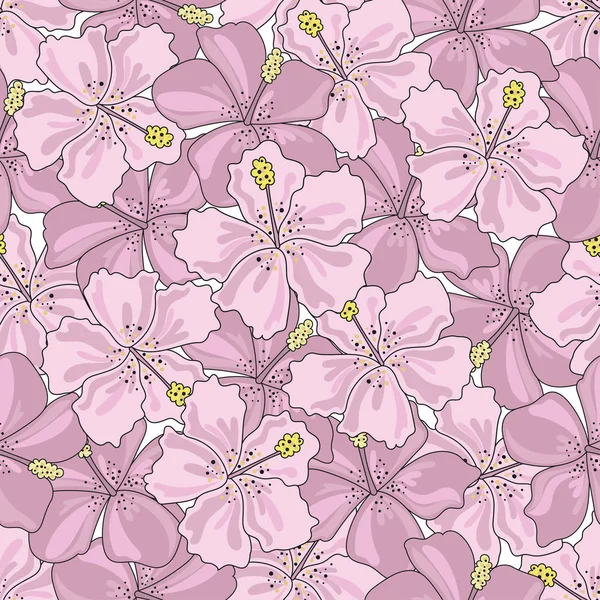 Tropiska Sömlösa Mönster Färgglada Vector Tropiska Blommor Papper För Födelsedag — Stock vektor