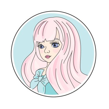 Renk vektör çizim sosyal medya ve iş dijital baskı herhangi bir konularda sosyal medya portre