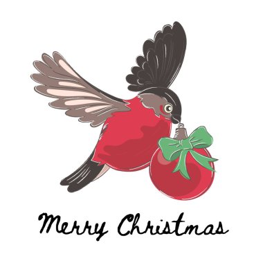Noel renk vektör çizim şakrak kuşu Scrapbooking ve dijital baskı için kart ve fotoğraf çocuk albüm ayarla