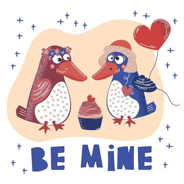 Crazy Love Sevgililer günü karikatür hayvan Set baskı ve dekorasyon için