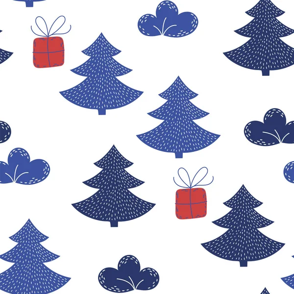 Spruce Valentine Day Seamless Pattern Vector Illustration Print Fabric Digital — Vector de stock