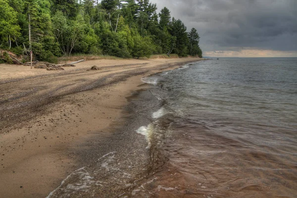 Geschilderde Rotsen Nationale Oever Upper Michigan Heeft Een Breed Scala — Stockfoto