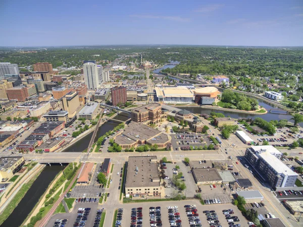 Rochester Större Stad South East Minnesota Centrerad Kring Hälso Och — Stockfoto