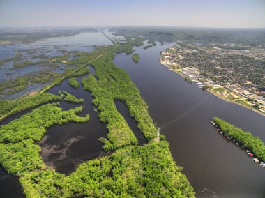 Winona is a Community in Southern Minnesota on the Mississippi River clipart