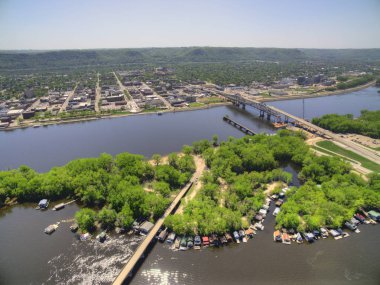 Winona is a Community in Southern Minnesota on the Mississippi River clipart