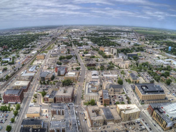 Fargo Největší Město Severní Dakotě Red River — Stock fotografie