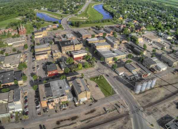 Crookston Kuzeybatı Minnesota Red Lake Nehri üzerinde otlaklar küçük bir kasabadır