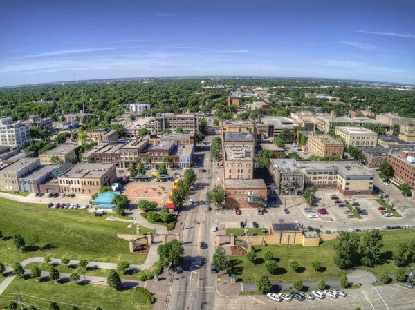 Grand Forks Büyük Bir Kuzey Dakota Karayolu Kavşak Eyaletler Arası — Stok fotoğraf