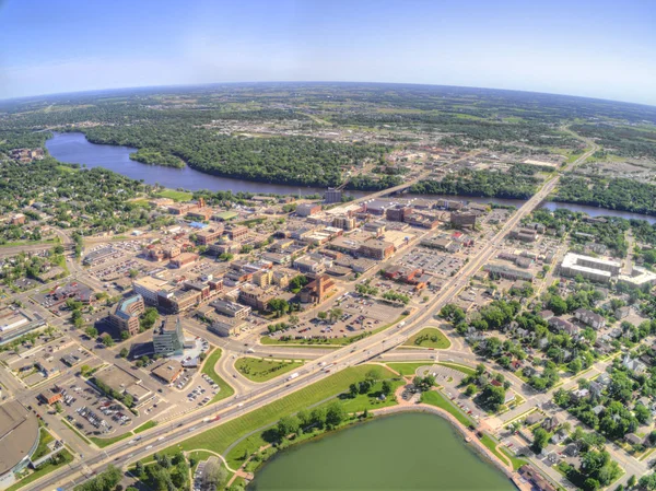 Cloud Ist Eine Stadt Zentrum Von Minnesota Mississippi Fluss Mit — Stockfoto