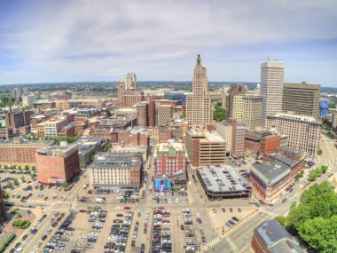 Providence, Rhode Island yukarıda hava bir yardımcı tarafından yaz aylarında da görüleceği