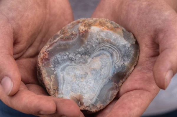 Lake Superior Agate Discovery Sonra Tutulan — Stok fotoğraf