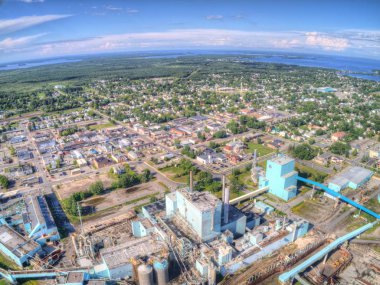 Fort Frances Kuzey Ontario Kanada sınır kasabası olan
